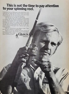 1973 VINTAGE PRINT AD - QUICK SPINNING REEL  FISHING REEL AD2 -   AD ONLY - Picture 1 of 1