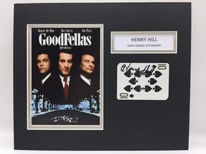 RARE Henry Hill Goodfellas Signed Photo Display + COA AUTOGRAPH MAFIA MOB CRIME - Picture 1 of 3