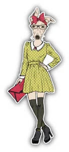 Italienischer Windhund Hund Mode Tier Autoaufkleber - ''GRÖSSEN'' - Bild 1 von 1