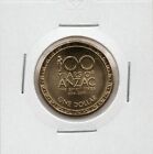 AUSTRALIAN: 2017 $1 100 YEARS OF ANZAC UNC COIN IN 2X2 HOLDER 