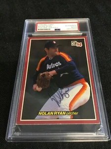 1984 DONRUSS JUMBO ACTION ALL STAR NOLAN RYAN HOF SIGNIERT PSA/DNA AUTO AUTOGRAMM - Bild 1 von 3