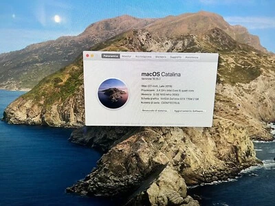 APPLE IMAC 27" SLIM LATE 2013 INTEL i5 3,4Ghz RAM 8 Gb - Immagine 1 di 4