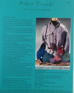 FELTED POUCHES & BELT BAG Fiber Trends Knitting Pattern 1995 Bev Galeskas AC-10 - Picture 1 of 4