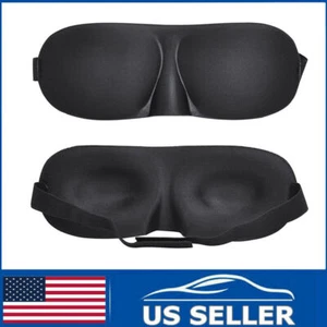 3D Sleep Mask Eye Sleeping Padded Shade Cover Blindfold Men Women Skin-friendly - Picture 1 of 6