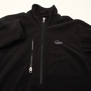Lowe Alpine Jacket Mens Medium Softshell Fleece Polartec 3/4 Zip Pocket - Picture 1 of 12