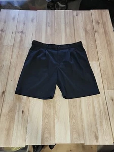 Savane Black Pleated Golf Shorts 38 X 9 EUC - Picture 1 of 5