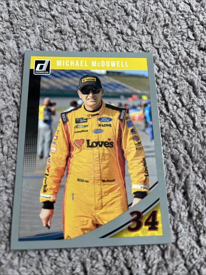 2019 Panini Donruss NASCAR Silver Michael McDowell #45 - Image 1 of 1