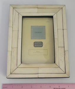Telaio classico in osso made in INDIA 4 X 6" - Foto 1 di 2