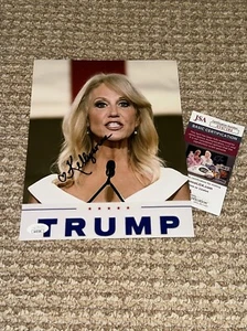 🚨 Kellyanne Conway SIGNED 8x10 Photo Autographed Donald Trump PROOF PIC + JSA - Picture 1 of 3