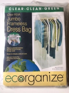 Dress Bag Coat Suits Cover Storage House Clear Frameless 24w x 22d x 56"h Jumbo - Picture 1 of 1