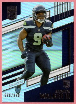 2022 DONRUSS ELITE #110 KENNETH WALKER III ROOKIE RC /999 SEATTLE SEAHAWKS - Image 1 of 2