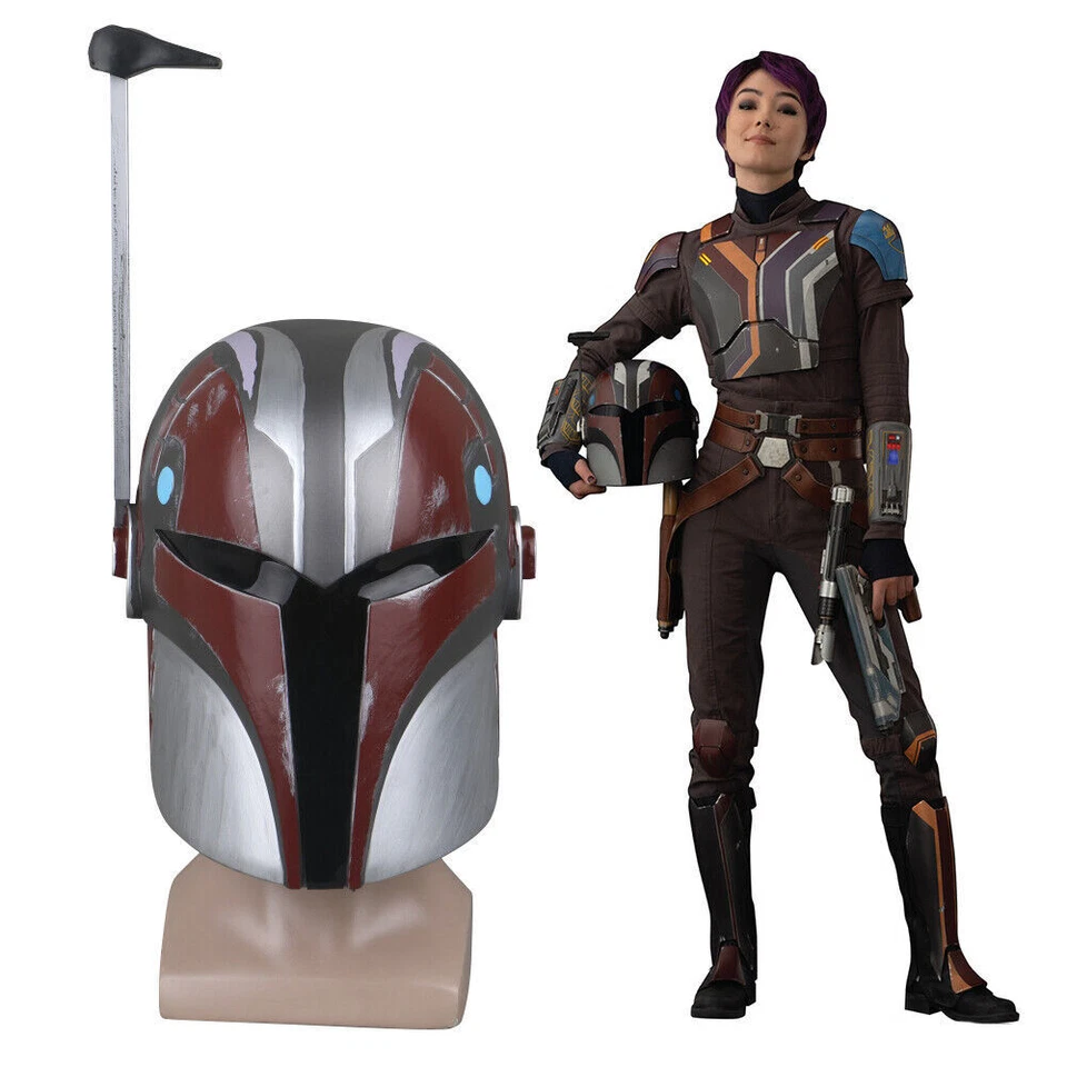 Star Wars Ahsoka Sabine Wren Cosplay Helmet PVC Full Face Mask Halloween Prop - Image 1 of 4