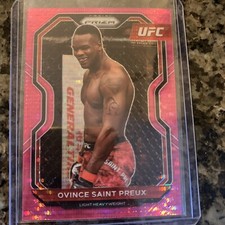 Ovince Saint Preux Pink Pulsar Prizm /42 - 2021 Panini Prizm UFC Debut Edition