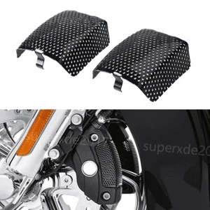 Schwarz Bremssattel Abdeckung Brake Caliper Cover Für Harley Touring 2008-2019 w - Picture 1 of 9