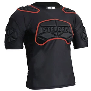 Steeden BULL 5.0 Black Rugby League Shoulder Gear Pads (NRL) - Size Small - Picture 1 of 1
