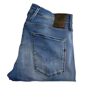Replay Anbass Jeans Herren W33 L33 (Etikett 34/32) Blau Slim Skinny Stretch D... - Bild 1 von 15