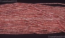 AAA Natural Rose Gold Hematite Gemstone Faceted Rondelle Beads 2mm 3mm 4mm 16"