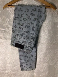 twentyone black rue 21 jeans Size 5/6r Skulls - Picture 1 of 5