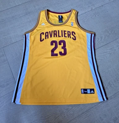 Camiseta deportiva de jugador Adidas para mujer Lebron James 23 Cleveland Cavaliers XL NBA 4her Foto 1 de 4