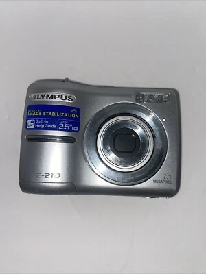 Olympus FE FE-210 7.1MP Digital Camera, Silver, For Parts Only - Image 1 of 4