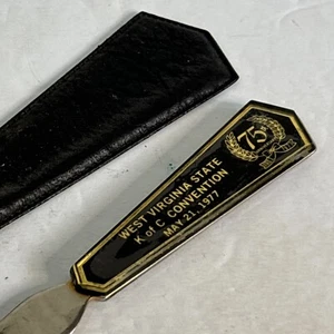 Vintage Letter Opener 1977 K Of C Knights Of Columbus Convention West Virginia - Picture 1 of 11