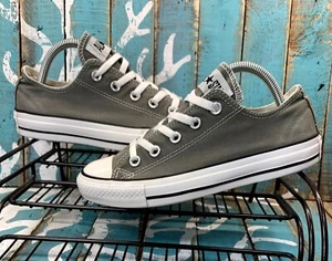 Converse Chuck Taylor All Star Womens Size 6 Gray White Low Top Shoes 5J794 - Picture 1 of 11