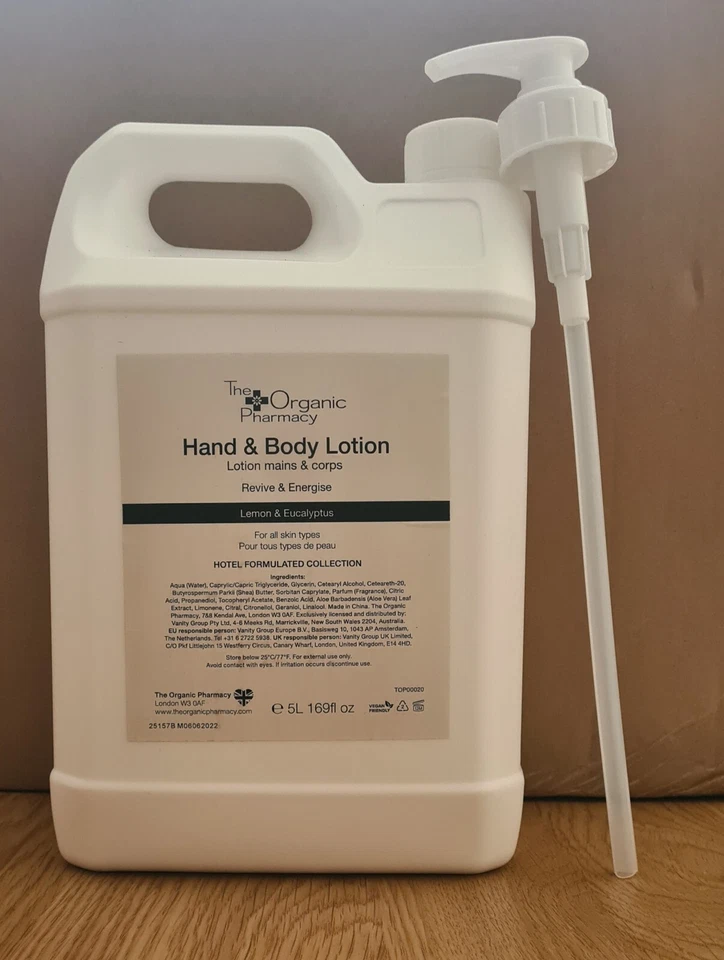 The ORGANIC PHARMACY REVIVE AND ENERGISE HAND AND BODY LOTION 5 LITRE With Pump - Image 1 of 1