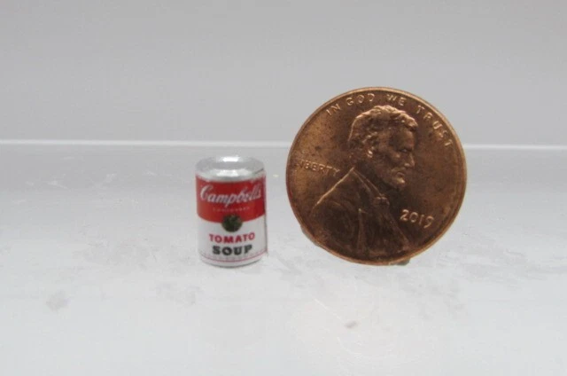 Dollhouse Miniature Detailed Replica Campbell's Tomato Soup Can - Image 1 of 1
