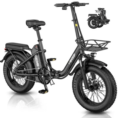 Hikeep 16" Folding ebike 500W 48V 13Ah Electric Bicycle E-City Bike for Adults - Image 1 of 4