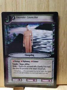 Star Trek TCG🏆2003 FOUNDER COUNCILOR Trading Card 🏆FREE POST - Foto 1 di 1