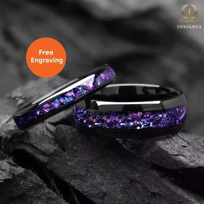 Звездная пыль, александрит песчаник его и ее пара обручальные кольца - Изображение 1 из 4