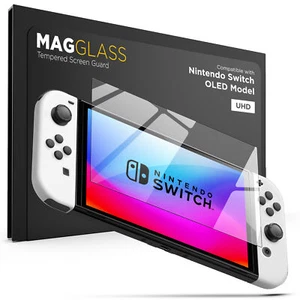 Screen Protector for Nintendo Switch OLED (2021) UHD Tempered Glass Guard - Picture 1 of 7