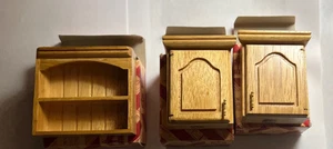 3 - Casa delle Bambole Piazza della Città Miniature Armadietti Cucina Superiori - Foto 1 di 3