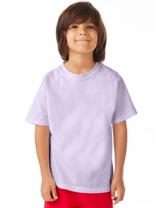 Hanes Youth Short Sleeve T-Shirt Crew Tee ComfortWash 100% Ring Spun Cotton - Picture 1 of 66