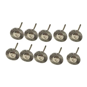 Removal Wheel Brushes Polish Rust Tools 10pcs Wire Steel Accessories 22mm 10x - Picture 1 of 24