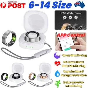 R11M Smart Ring Waterproof App Health Tracker Heart Rate Blood Oxygen Monitor AU - Bild 1 von 16