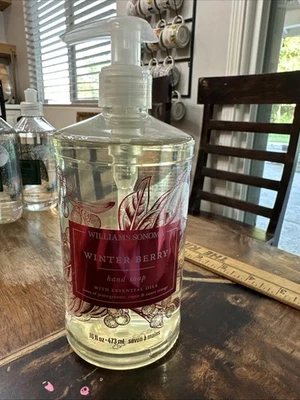 NEW Williams Sonoma 16 Oz Winter Berry  Hand Soap With Essential Oils Pump - Image 1 of 3