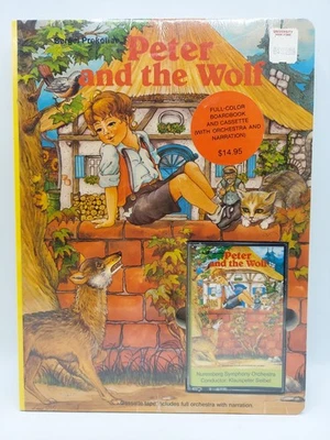 Vintage Peter And The Wolf AUDIO CASSETTE & BOOK - Sealed! - Made In Holland - Image 1 of 4