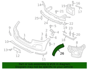 2018-2020 BMW X7 G07 RIGHT Front Reflector 7437084 OEM - Bild 1 von 12