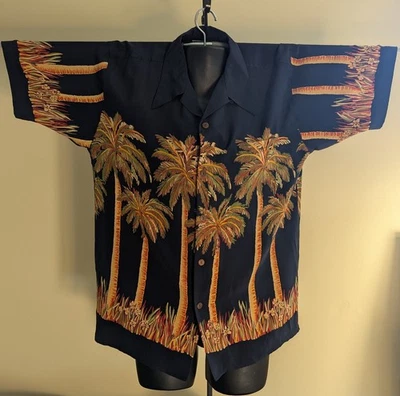 Vintage Orig. Camisa Hawaiana Avanti Para Hombre Grande Coco Palmera Playa Sol Surf Foto 1 de 4