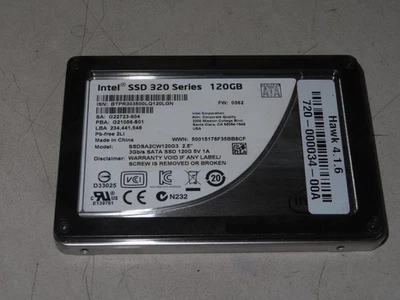 Unidad de estado sólido Intel DC 320 120 GB 3,0 6 Gb/s SSDSA2CW120G3 Foto 1 de 3