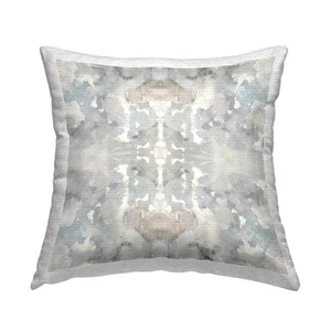 Muted Boho Pattern Outdoor Printed Pillow, 18 x 18, Grey - Picture 1 of 7