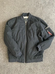 Los Angeles Rams Bomber Jacket NFL Super Bowl LVI 2022 Mens Size XL Grey Puffer - Picture 1 of 8