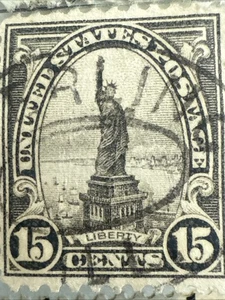 USA alte Einzelmarken Scott#566 (gebraucht), aufklappbar - Bild 1 von 3