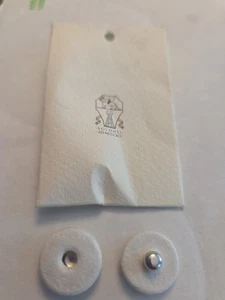 Brunello Cucinelli Replacement Button White Round Snap Fabric Matte Finish - Picture 1 of 8