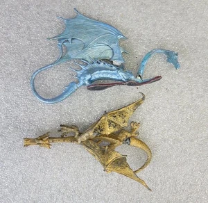 2x Vintage Dungeons & Dragon pewter miniature lot Ral Partha 1986 LOTR Smaug - Picture 1 of 8