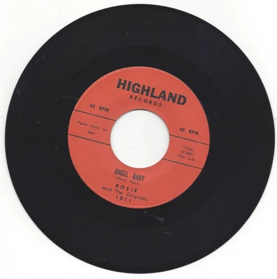 ROSIE & THE ORIGINALS, "ANGEL BABY" - Image 1 of 2