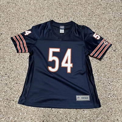 Camiseta de futebol americano vintage Chicago Bears Urlacher NFL Pro Line tamanho médio feminina LEIA - Imagem 1 de 4