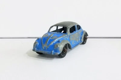 TOOTSIETOY 1960s VOLKSWAGEN VW BEETLE BUG 2 1/4" Blue Diecast Toy Car - Image 1 of 4