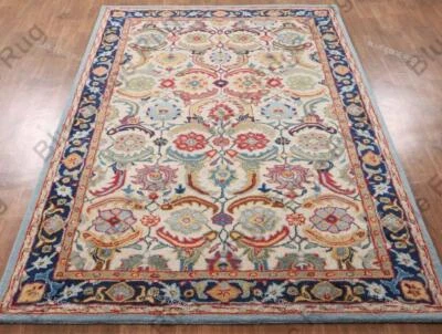 PB Eva многоцветный традиционный восточный стиль ручной работы стеганый 100% шерстяной ковер - Изображение 1 из 4